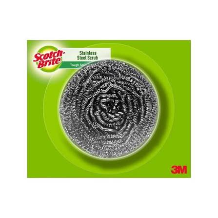 Scotch Brite Stainless Steel Metal Spiral Scrubber Pad 12 in 1